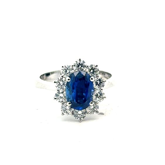 Ring Cianfrone Gioielli Woman in White Gold Zaffiro 1.92 Ct COLOREEAOA - COLOREEAOA